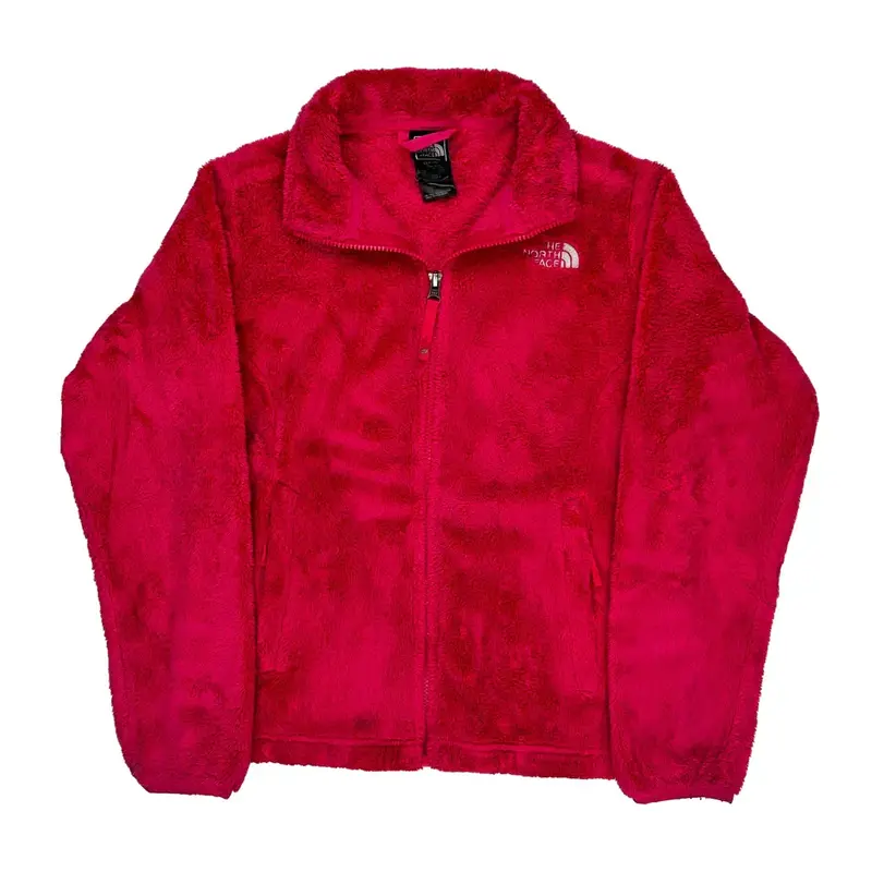 Age 14 The North Face Fleece Jacket - Large Pink Polyester