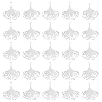 50Pcs 201 Stainless Steel Filigree Pendants