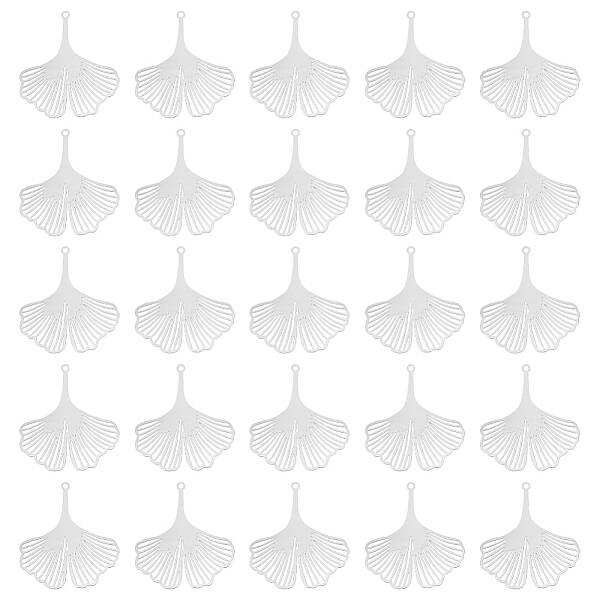 50Pcs 201 Stainless Steel Filigree Pendants
