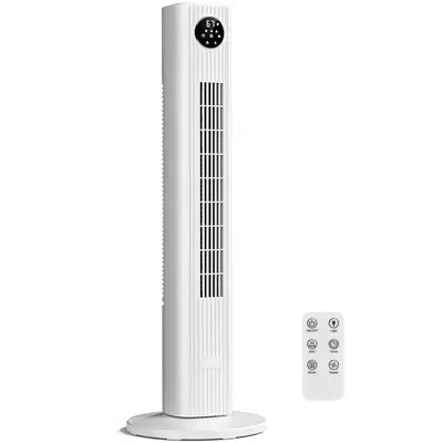 【NOT AC】Antarctic Star Tower Fan Portable Electric 85° Oscillating Fan with Remote Control, Quiet Operation, 3 Speed Set...
