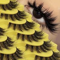 D Curl False Eyelashes (10 Pairs), Natural Look Eyelash Extensions, Self Grafting Curl Eyelashes, Eye Makeup Enhancement Fals...