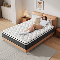 Evastar Boxed Hybrid Mattress - No Fiberglass Gel Memory Foam and Pocket Springs, Medium Firm, Pressure Relief, CertiPUR-US, ...