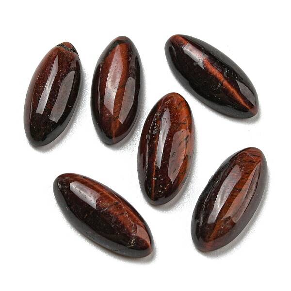 Dyed & Heated Natural Red Tiger Eye Cabochons