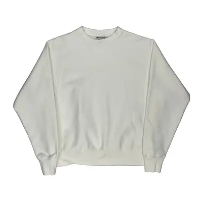 Champion Sweatshirt - Medium White Cotton Blend