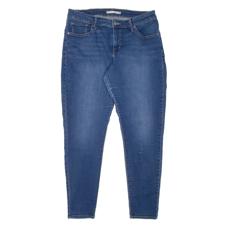 LEVI'S 310 Shaping Womens Jeans Blue Slim Skinny Stone Wash W32 L29