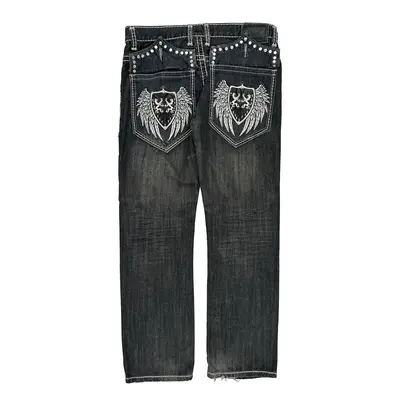 Victorious Jeans - 34W 30L Black Cotton
