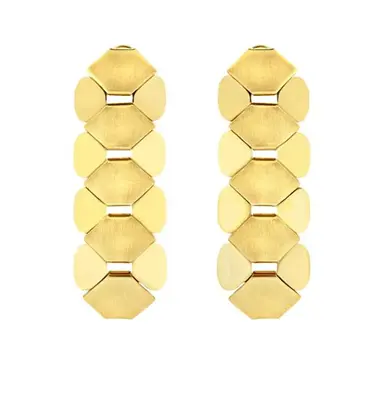 Breil Orecchini Stravaganti Placcati Oro Hexagonia Tj3636