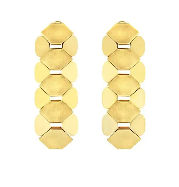 Breil Orecchini Stravaganti Placcati Oro Hexagonia Tj3636