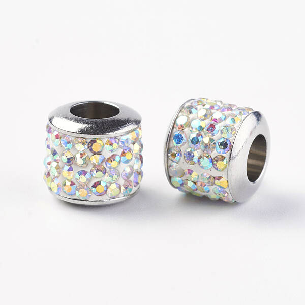 304 Stainless Steel European Beads