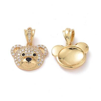 Brass Cubic Zirconia Pendants