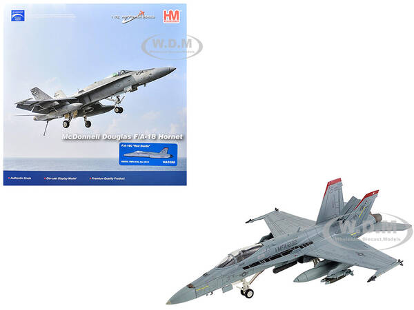 McDonnell Douglas F/A-18C Hornet Aircraft VMFA-232, Red Devils (2014) United States Marine Corps Air Power Series 1/72 Di...