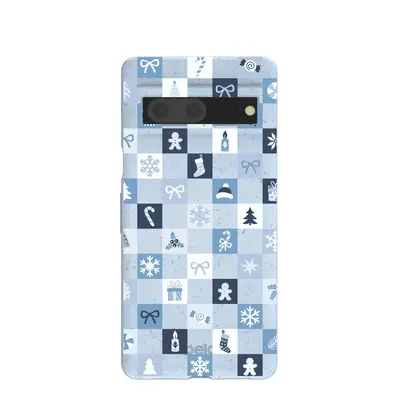 Powder Blue Winter Quilt Google Pixel 7 Case
