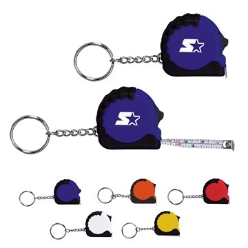100 Custom Mini Grip Tape Measure Key Chain 3.25' - Self-Locking & ...