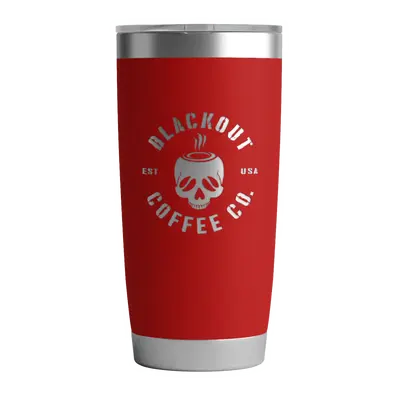 20 OZ Tumbler w/ Logo & US Flag In Red