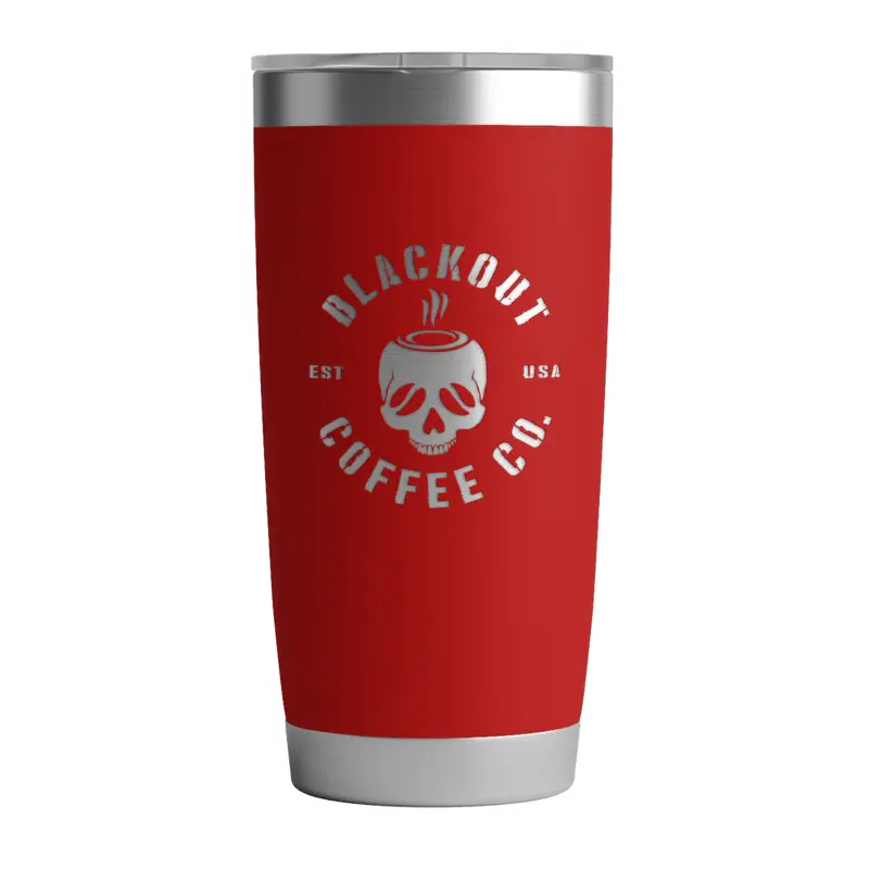 20 OZ Tumbler w/ Logo & US Flag In Red
