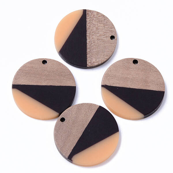 Resin & Walnut Wood Pendants