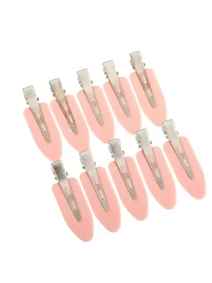 10pcs/set Casual Trendy No Crease Hair Clips for Women, Simple Style Plain Color Hair Clips, Fashionable Hair Accessories for...