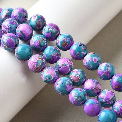 Dyed Natural Magnesite Beads Strands