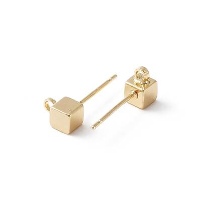 Brass Stud Earring Findings