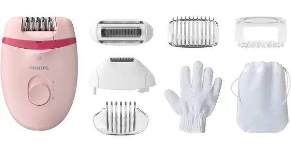 Philips Satinelle Essential BRE285/00 epilator with case