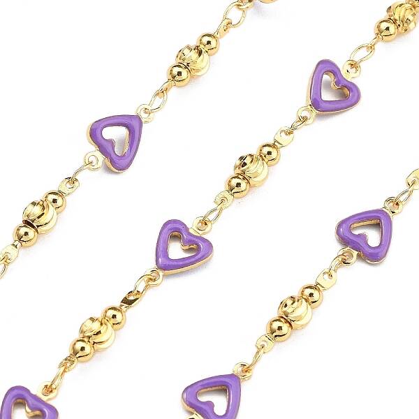Brass Heart Link Chains