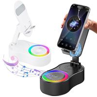 Wireless InductionAudio Bluetooth Speaker 5in1 Phone Holder Emergency Rechargeable (4000mAh) with Colorful Ambient Light 360...