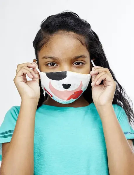 REVERSIBLE CAT & DOG FACE MASK | SIZE: KID