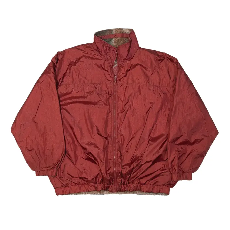 GOTTSCHALKS Reversible Shell Jacket Maroon Nylon 90s Mens L
