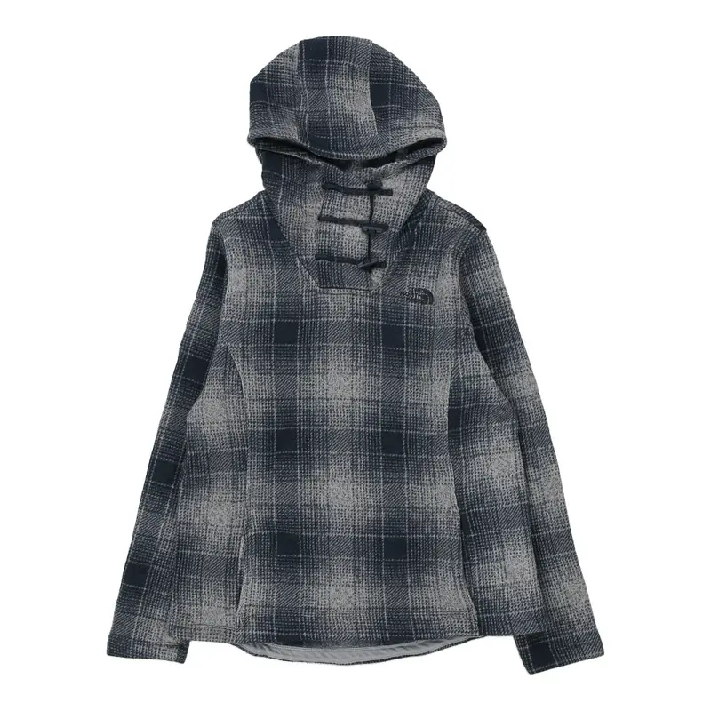 The North Face Checked Fleece - Large Grey Polyester