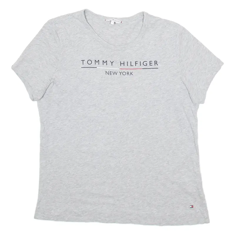 TOMMY HILFIGER Womens T-Shirt Grey M
