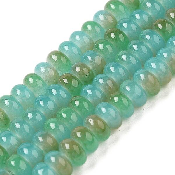 Baking Paint Glass Beads Strands