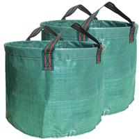 16 Gallon Garden Garbage Bag, 1 Count Reusable Heavy-duty Garden Garbage Bag, Foldable and Sturdy Garden Garbage Bag with H...