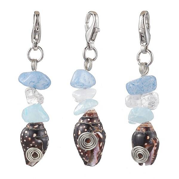 Spiral Shell Pendant Decooration