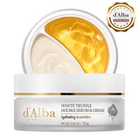 [OFFICIAL d'Alba] White Truffle Double Serum & Cream 2-in-1 - 100HR Hydrating Face Serum & Moisturizing Cream (2.46 oz) Facia...