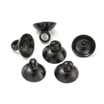 304 Stainless Steel Bead Cap Pendant Bails