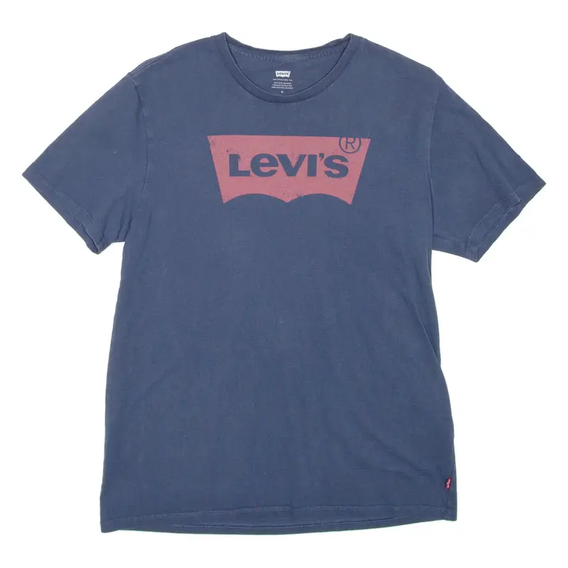 LEVI'S Mens T-Shirt Blue Crew Neck M