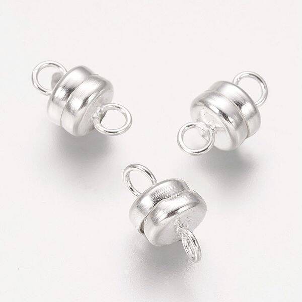 Column Brass Magnetic Clasps with Loops