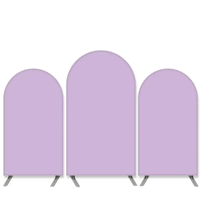 Aperturee Pure Color Theme Light Purple Birthday Arch Backdrop Kit | Round Arch Backdrop Cover | Wedding Arch Backdrop | Diy ...