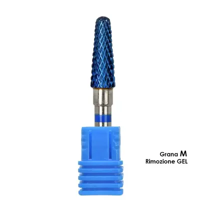 Melcap tungsten carbide cone-shaped burr tip, grain size M, for gel removal