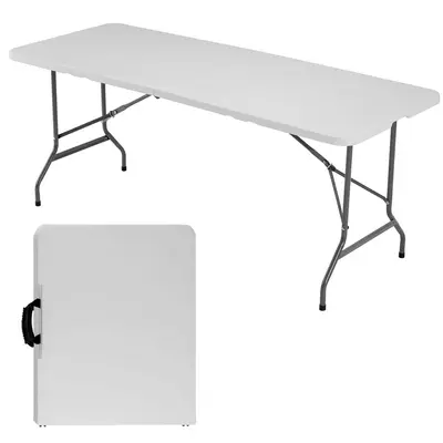 4/6/8FT Folding Table Outdoor Indoor Heavy Duty Portable Table with Carrying Handle for Camping Picnic Party for Christmas Gi...