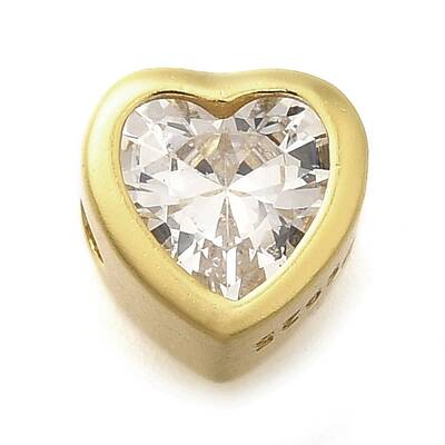 925 Sterling Silver Cubic Zirconia Beads