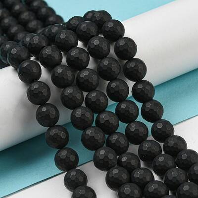 Natural Black Onyx Beads Strands