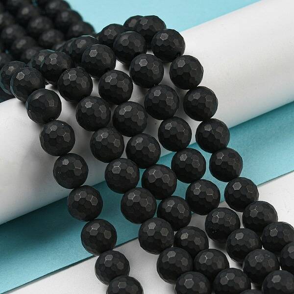 Natural Black Onyx Beads Strands