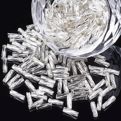 Glass Twist Bugle Beads