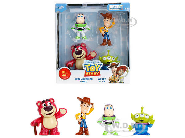 Set of 4 Diecast Figures Toy Story Metalfigs Series Diecast Models by Jada