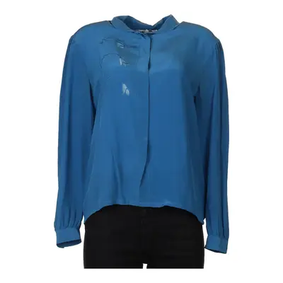 Paolo Prisco Shirt - Large Blue Silk