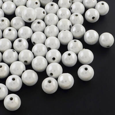 Spray Painted Acrylic Beads