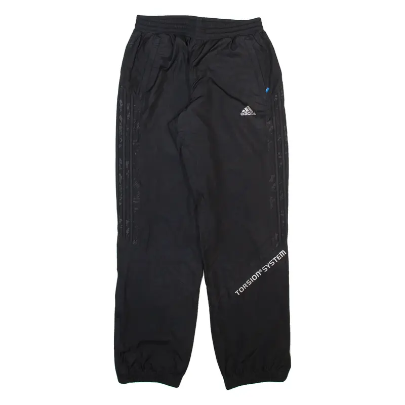 ADIDAS Mens Track Pants Black Tapered S W26 L30