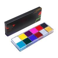 Face Body Paint Oil Palette 12 Color, Halloween Face Paint, Professional Face Painting Kit, Non Toxic Body Makeup for Kids an...
