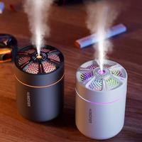 USB Plug Air Humidifier, Portable Mini Humidifier with Colorful LED Light, USB Powered Humidifier, Desktop Air Humidifier for...